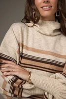 Cassie Cropped Turtleneck Pullover Sweater