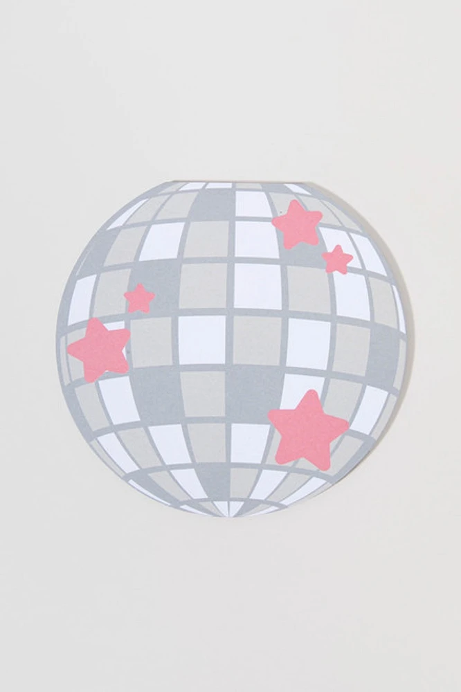 Annie Disco Ball Die Cut Notepad