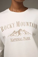 Rockie Mountain Metallic Embroidered Sweatshirt