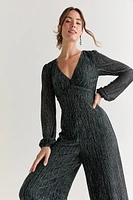 Morgan Shimmer Knit Jumpsuit