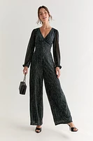 Morgan Shimmer Knit Jumpsuit