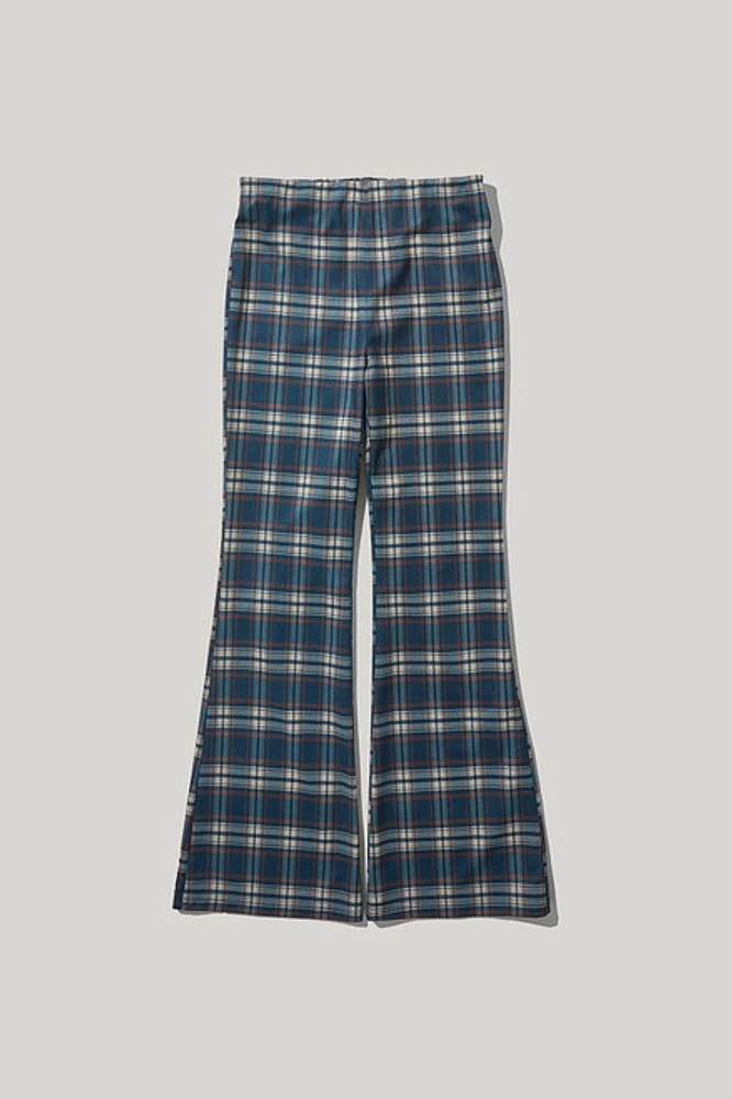 Hello Franki Plaid Wide Flare Pants for girls