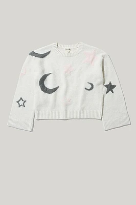 Hello Franki Celestial Mossy Pullover Sweater for girls