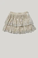 Hello Franki Sequin Tiered Skort for girls