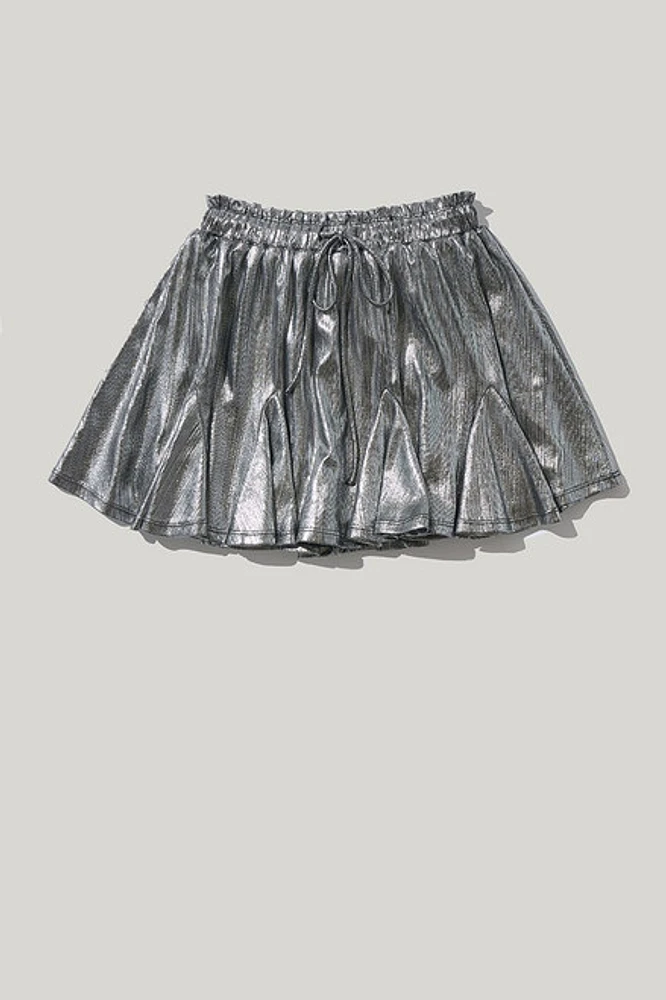 Hello Franki Elastic Waist Godet Skort for girls