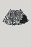 Hello Franki Elastic Waist Godet Skort for girls