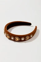 Stella Embellished Velvet Headband