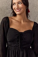 Hillary Lace Corset Long Sleeve Blouse