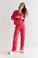 Dolores Ditsy Heart Satin PJ Set