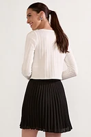 Sabrina Pleated Flippy Mini Skirt