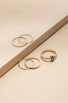 Penny Mixed Style Ring Set