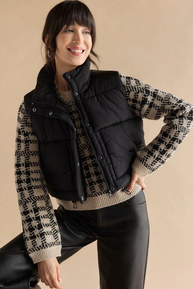 Kasey Nylon Quilted Puffer Vest