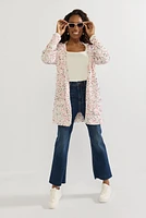 Taylor Popcorn Pattern Long Cardigan