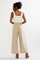 Hallie Wide Leg Crop Trouser Pants