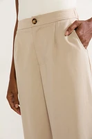 Hallie Wide Leg Crop Trouser Pants