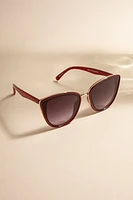 Selby Lens Over Frame Cat Eye Sunglasses