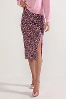 Jackie Ditsy Floral Fitted Midi Skirt