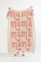 Mama Mama Mama Two Tone Blanket