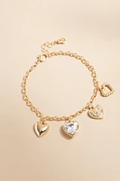 Bonnie Heart Charm Carded Bracelet