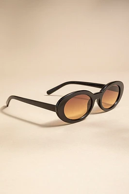 Peggy Slim Oval Sunglasses