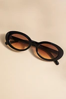 Peggy Slim Oval Sunglasses