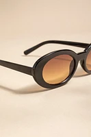 Peggy Slim Oval Sunglasses