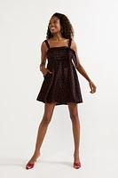 Stefanie Heart Ditsy Mini Dress