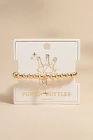 Poppin Bottles Golden Carded Bracelet
