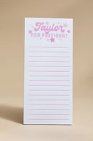 Taylor For President Notepad