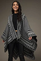 Tine Fairisle Kimono Wrap Cardigan