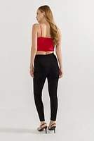 Shelby Suede Fitted Leggings