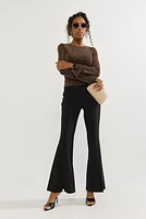 Jordan Front Slit Flare Pants