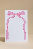 Pink Bow Graphic Notepad