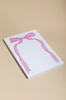 Pink Bow Graphic Notepad