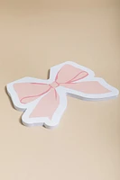 Pink Bow Shaped Die Cut Notepad