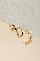 Casandra Mixed Gold Hoop Earrings