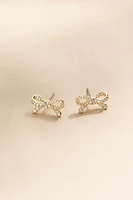 Rosalyn Pave Bow Stud Earrings