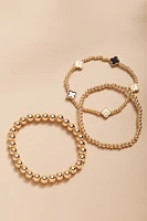 Mona Gold Clover Station Bracelet Set