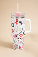 Karrie Popstar Icon Pattern 40oz Tumbler