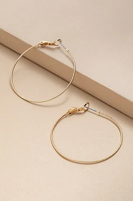 Lolla Sparkle Texture Large Hoop Earrings