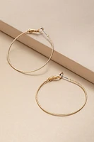 Lolla Sparkle Texture Large Hoop Earrings