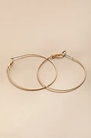 Lolla Sparkle Texture Large Hoop Earrings