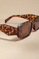 Jody Angular Tortoise Shell Sunglasses