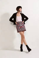 Melissa Floral Embroidered Mini Skirt