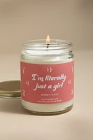 Im Literally Just A Girl Sweet Rain 9oz Scented Candle Jar