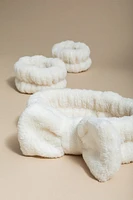 Fuzzy Bow Spa Hair Set