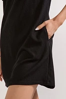 Julia Short Sleeve Rib Knit Shift Dress