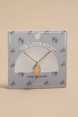 The Love Stone Carded Pendant Necklace