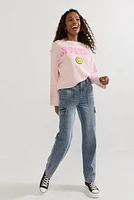 Going Offline Smiley Pullover Sweater