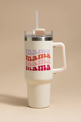 Mama Mama Mama 40oz Water Tumbler